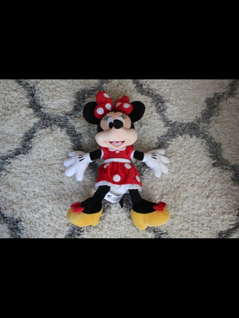 Disney Minnie Mouse Plush Toy - Red, Black, White, Yellow